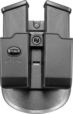 FOBUS MAG POUCH DOUBLE FOR - GLOCK 45/10MM ROTO PADDLE