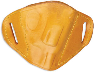 Bulldog MLTL Molded  OWB Tan Leather Belt Slide Fits Glock Fits Ruger P85 Fits S&W M&P 40 Right Hand