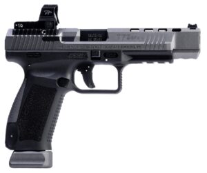CANIK TP9SFx Pistol - Tungsten | 9mm | 5.2" Barrel | 2 - 20rd Mag | Full Accessory Kit | Includes MeCanik MO2 Optic