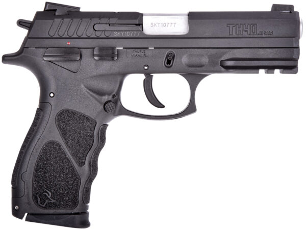 Taurus 1TH40041 TH  Full Size 40 S&W 15+1 4.27" Matte Stainless Steel Barrel, Matte Black Serrated Slide, Black Polymer Frame w/Picatinny Rail, Black Finger Grooved Polymer Grip Right Hand