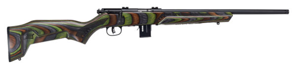 Savage Arms 96636 93R17 Minimalist Full Size 17 HMR 10+1 18" Matte Black Threaded Carbon Steel Sporter Barrel, Matte Black Carbon Steel Receiver, Boyd's Minimalist OD Green Laminate Stock, Right Hand