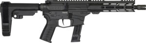 CMMG 92A0B0FAB Banshee MK17 9mm Luger 21+1 8" Black Nitride Medium Taper Threaded Barrel, EML 7" M-LOK Handguards, Black Armor Cerakote Aluminum Picatinny Rail Receiver, CMMG Zeroed Grips