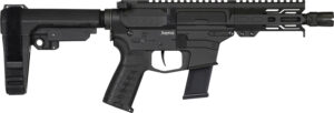 CMMG 45AB70FAB Banshee MKG 45 ACP 13+1 5" Black Nitride Medium Taper Threaded Barrel, EML 4" M-LOK Handguards Black Armor Cerakote, Aluminum Picatinny Rail Receiver, CMMG Zeroed Grips