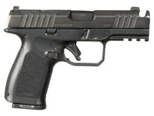 Rost Martin RM1CBLKOSP(COMP) RM1C  9mm Luger 17+1 4" Black Compensated Match Grade Barrel, Black Tenifer Optic Ready/Serrated Steel Slide, Black Polymer Frame w/Picatinny Rail, Textured Grip