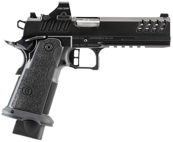Talon Armament M2XIO5BBFN M2XI  9mm Luger 22+1 5" Match Grade Bull Barrel, QPQ Tenifer Cerakote Lightening Cut/Optic Cut/Serrated Steel Slide & Frame w/Beavertail & Picatinny Rail, Black Polymer Grip