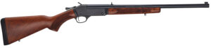 Henry H0154570 Single Shot  45-70 Gov Caliber with 1rd Capacity, 22" Barrel, Overall Blued Metal Finish & American Walnut Stock, Right Hand (Full Size)