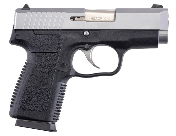 Kahr Arms CM4543 CM45  45 ACP 5+1 3.30" Serrated Steel Barrel, Matte Stainless Serrated Steel Slide, Black Polymer Frame, Black Textured Polymer Grip, No Safety, Right Hand