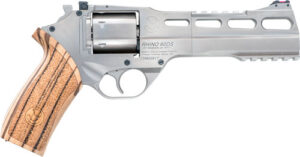 CHIAPPA RHINO 60DS 357MAG - 6" ADJ. SIGHT CHROME/WALNUT.
