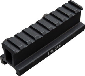 TRUGLO 1-PIECE PICATINNY RISER - MOUNT 1" RISE 4" LENGTH