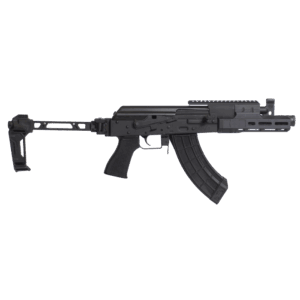 Century Arms Draco Tactical Pistol - Black | 7.62X39 | 7.5" | 30RD Mag | SI Folding Brace | Linear Compensator | Integrated Picatinny Rail