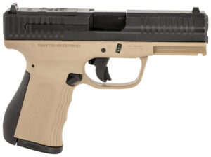 FMK FMKG49DE G3  9mm Luger 14+1 4" Stainless Steel Barrel, Black Optic Cut/Serrated Carbon Steel Slide Flat Dark Earth Polymer Frame w/Picatinny Rail, Black Backstrap Grip
