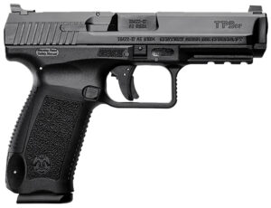 Canik HG4865N TP9 SF Full Size 9mm Luger 18+1 4.46" Black Nitride Match Grade Barrel, Black Cerakote Serrated Steel Slide & Polymer Frame w/Picatinny Rail, Black Interchangeable Backstrap Grip