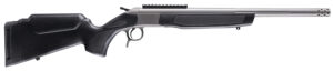CVA CR4439S Scout Takedown 35 Whelen 1rd 22" Stainless Fluted Threaded Barrel, Stainless Steel Receiver w/Picatinny Rail, Adj Comb & LOP Black Synthetic Stock