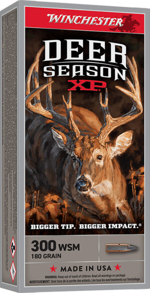 Winchester Ammo X300SDS2 Deer Season XP  300WSM 180gr 20 Per Box/10 Case