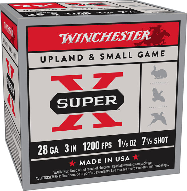 Winchester Ammo X2837 Super X  28Gauge 3" 1 1/8oz 7.5Shot 25 Per Box/10 Case