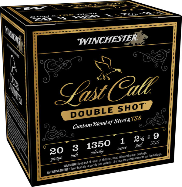 Winchester Ammo LCDS2039 Last Call Double Shot 20Gauge 3" 1oz 2.5/9TSS Shot 25 Per Box/10 Case