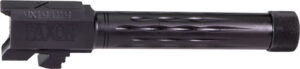 FAXON FITS GLOCK 19 BARREL 9MM - FLAME FLUTED THREADED BLK