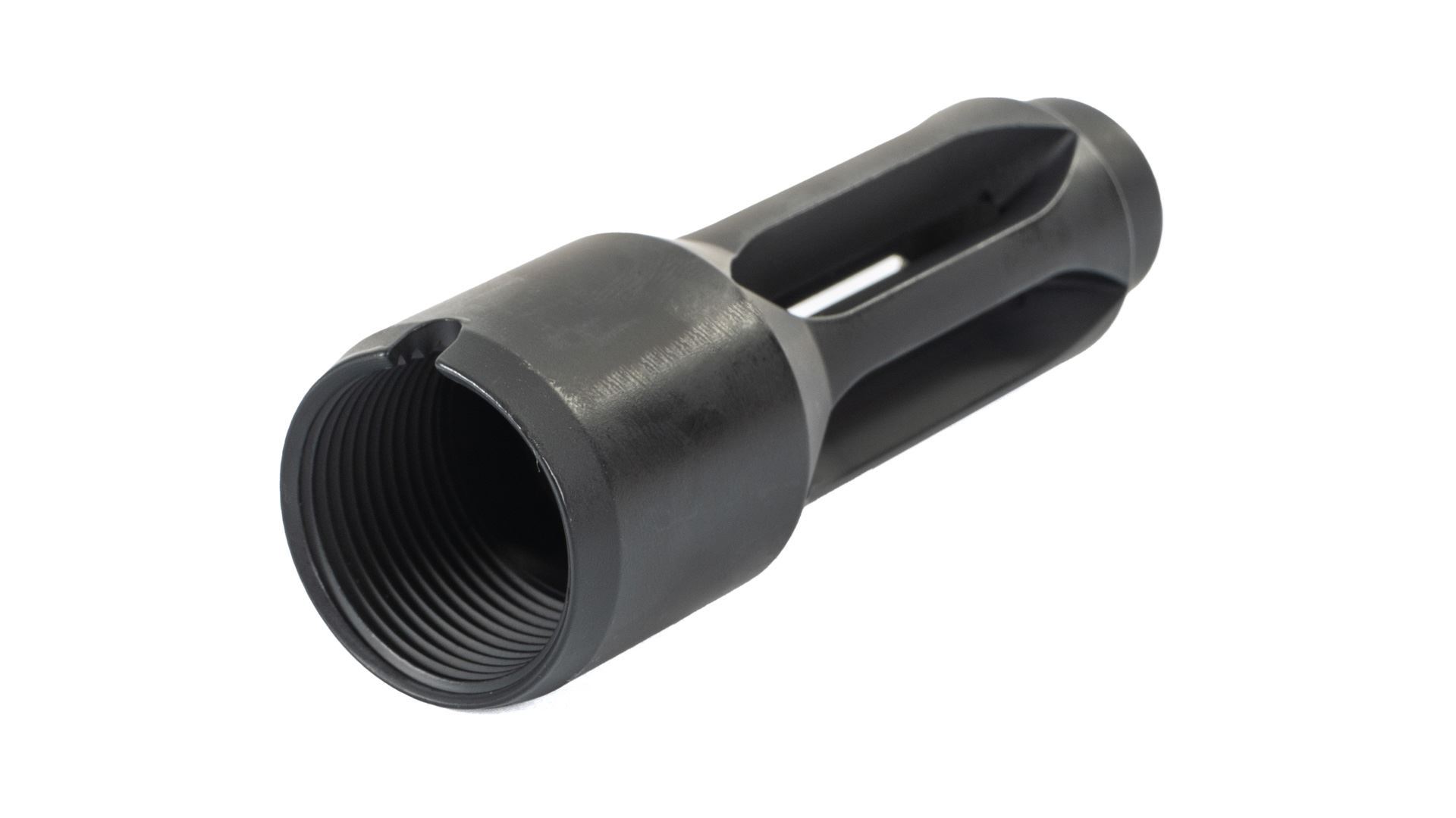 Arsenal AR-M1 4-port Flash Hider 7.62x39mm 24x1.5mm RH Threads Stainless Steel Cerakote US Made - Image 2