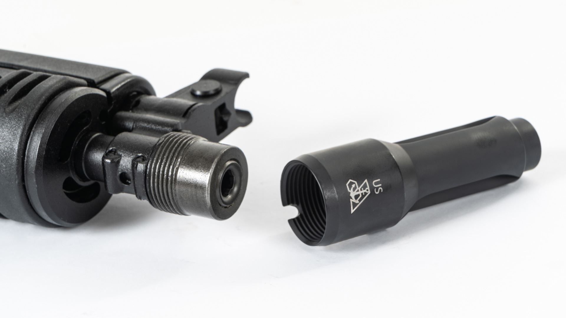 Arsenal AR-M1 4-port Flash Hider 7.62x39mm 24x1.5mm RH Threads Stainless Steel Cerakote US Made - Image 3