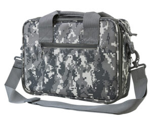 NcStar CPDX2971D VISM Double Pistol Range Bag w/ Mag Pouches Loop Fasteners Zippers Padding & Digital Camouflage Finish