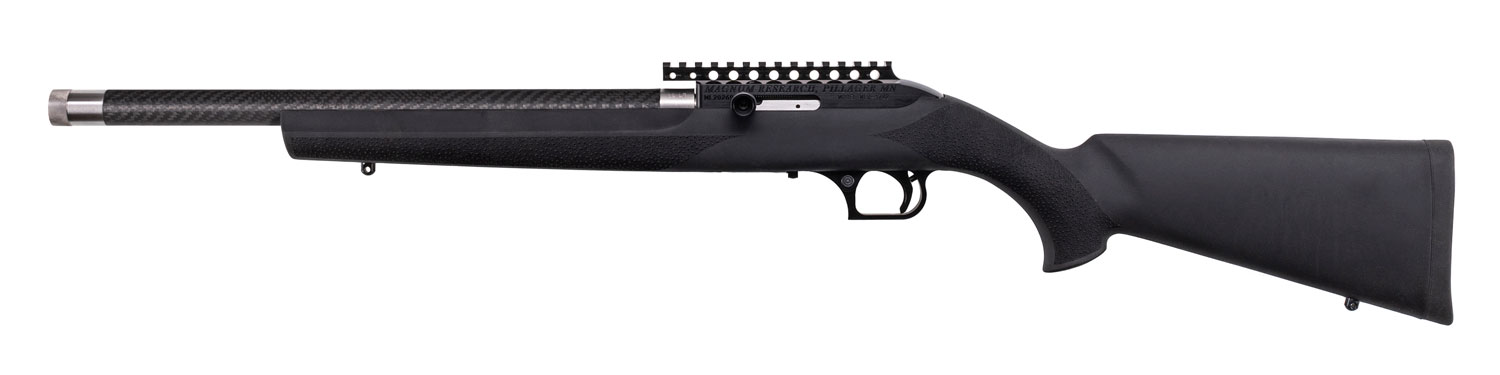 Magnum Research SSH22GT Magnum Lite SwitchBolt 22 LR 10+1 16.50" Black Carbon Fiber Threaded Barrel, Black w/Integral Scope Base Receiver, Black Fixed Hogue OverMolded Stock, Right Hand
