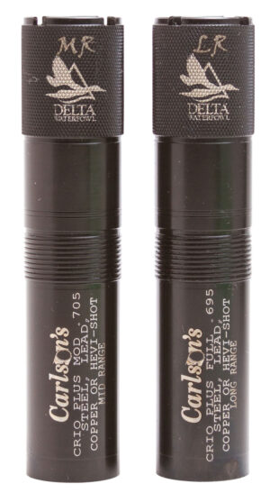 Carlson's Choke Tubes 07570 Delta Waterfowl  Benelli Crio Plus 12 Gauge Mid/Long Range Knurled 17-4 Stainless Steel