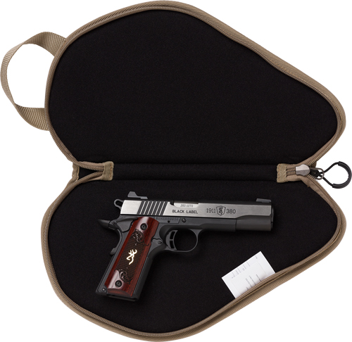 BROWNING RANGE PRO PISTOL RUG - 11" VINTAGE TAN W/2MAG POCKETS - Image 3