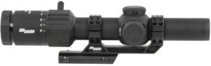 Sig Sauer Electro-Optics SOTM81000 Tango-MSR LPVO 1-8x24mm 30mm Tube Illuminated Red MSR BDC8 Reticle Features Throw Lever & ALPHA-MSR Mount