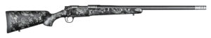 Christensen Arms 8010615500 Ridgeline FFT 300 Win Mag 3+1 22" Carbon Fiber/Threaded Barrel, Stainless Steel, Black with Gray Accents Stock