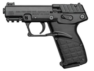 Kel-Tec P17BBLK10 P17  Compact Frame 22 LR 10+1 3.80" Black Steel Barrel, Black Serrated Slide, Black Polymer Frame w/Picatinny Rail, Textured Grip, Ambidextrous