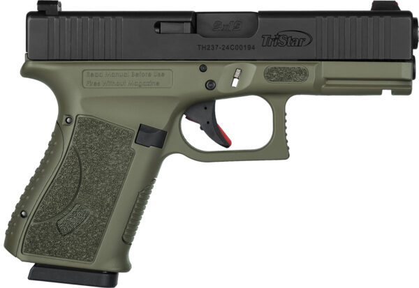 TriStar 85776 Apoc  9mm Luger 15+1 4.02" Black Steel Barrel, Black Cerakote Serrated Steel Slide, Multicam Cerakote Polymer Frame w/Accessory Rail, Textured Grip
