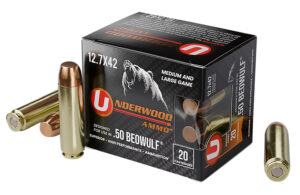 Underwood Ammo 557   50Beowulf 350gr Full Metal Jacket 20 Per Box/10 Case