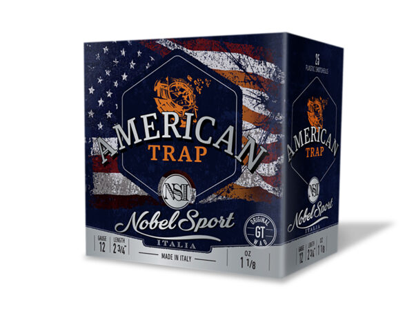Nobel/Eurosports LLC ANS27755 American Trap  12 Gauge 2.75" 7.5 Shot 25 Per Box/ 10 Cs