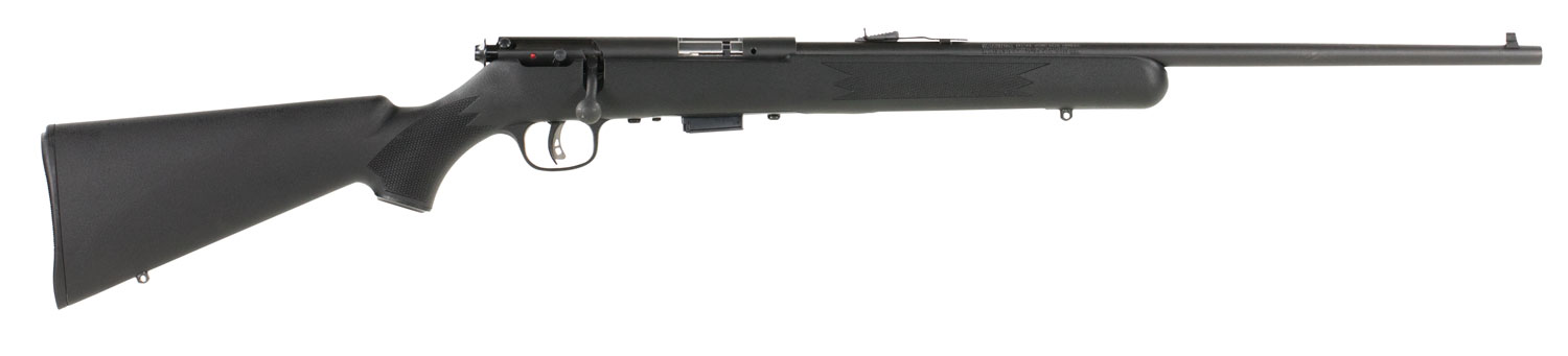Savage Arms 91800 93 F Full Size 22 WMR 5+1 21" Matte Black Sporter Barrel, Matte Black Carbon Steel Receiver, Matte Black Fixed Synthetic Stock, Right Hand