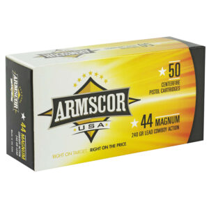 Armscor FAC44M1N USA  44Rem Mag 240gr Semi Wadcutter 50 Per Box/8 Case