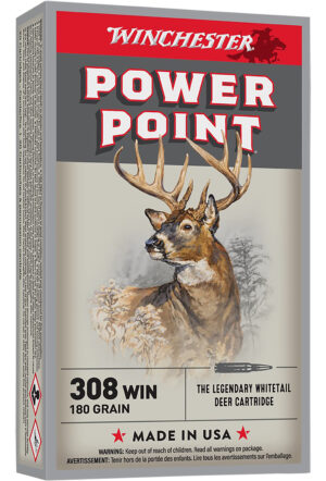 Winchester Ammo X3086 Power-Point  308Win 180gr 20 Per Box/10 Case
