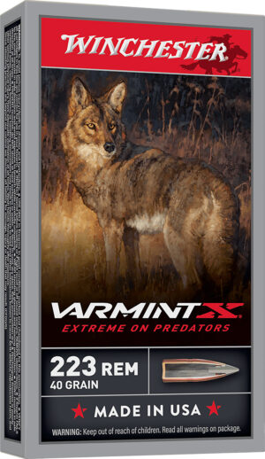 Winchester Ammo X223P1 Varmint X  223Rem 40gr Polymer Tip Rapid Expansion 20 Per Box/10 Case