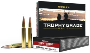 Nosler 60116 Trophy Grade Long-Range 280Ackley Improved 150gr Nosler Spitzer AccuBond Long Range 20 Per Box/10 Case
