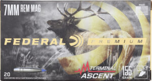 FEDERAL 7MM REM MAG 155GR - TERMINAL ASCENT 20RD 10BX/CS