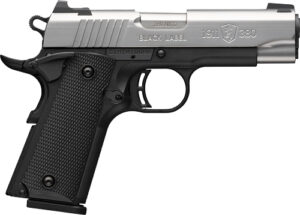 BROWNING 1911-380 STAINLESS - 380ACP 3.58"COMP 8RD BLK/SS