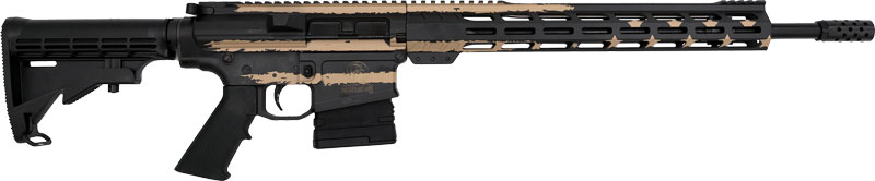 GLFA AR10 RIFLE 308 WIN 18" - NITRIDE BBL DESERT FLAG 10-RDS