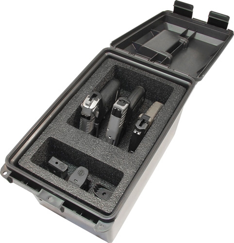 MTM TACTICAL PISTOL HANDGUN - CASE 3 GUN DARK GREY - Image 2