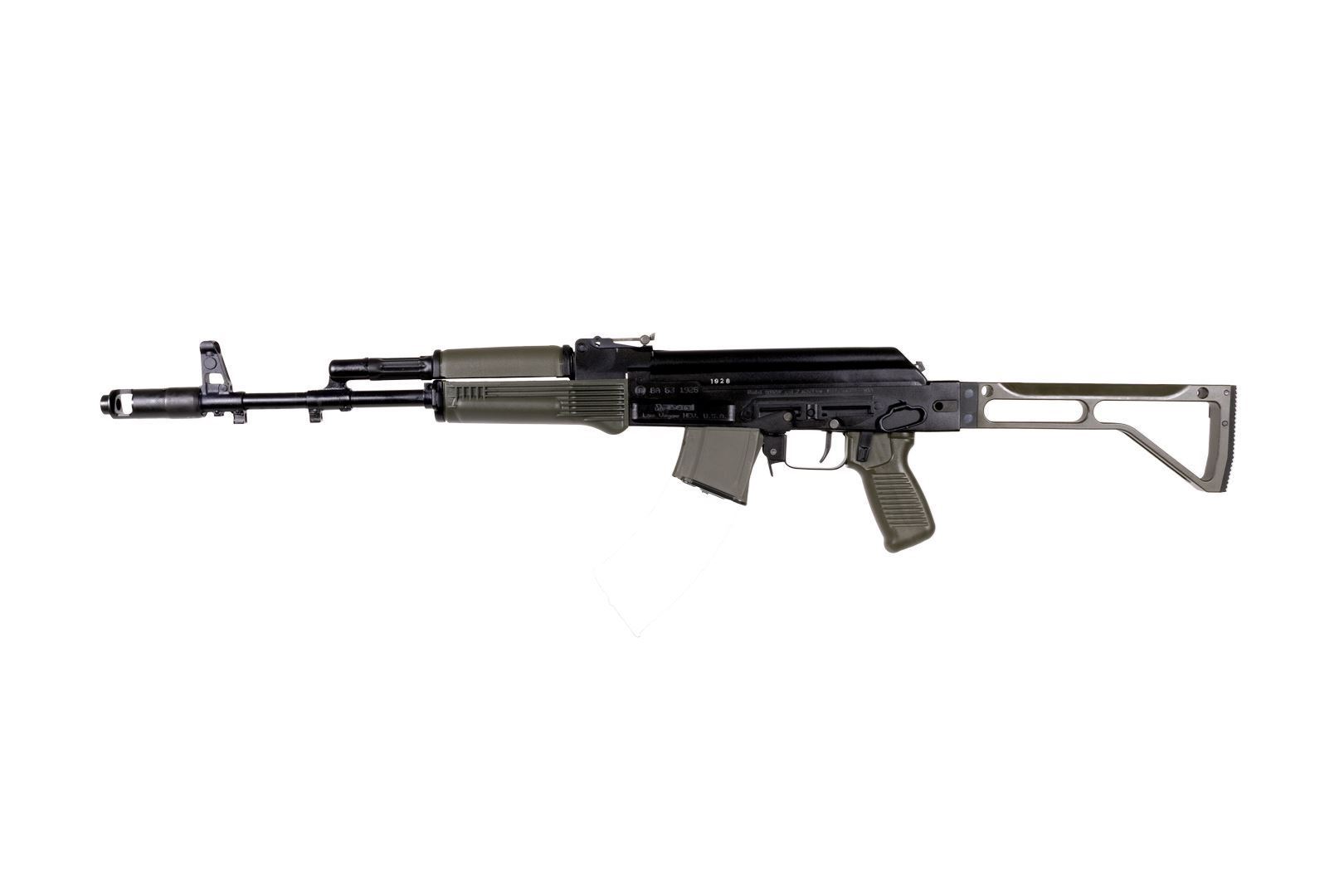 Arsenal SAM7SF 7.62x39mm Semi-Auto AK-47 OD Green Rifle with Aluminum Side Folding Stock with Cheek Rest & QD Points