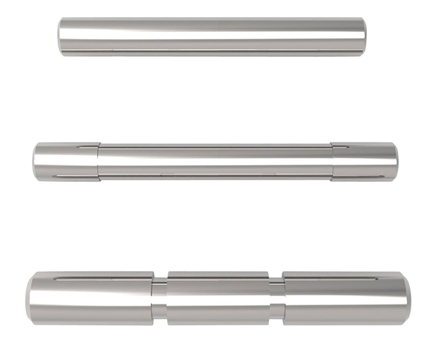 Cross Armory CRGPSSV 3 Pin Set Compatible w/ Glock Gen1-3 Silver Steel