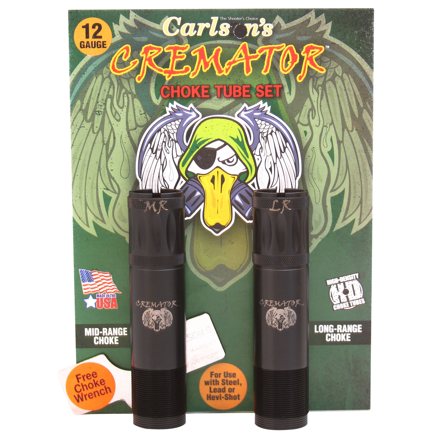 Carlson's Choke Tubes 11622 Cremator  Browning Invector Plus 12 Gauge Mid/Long Range Non-Ported 17-4 Stainless Steel