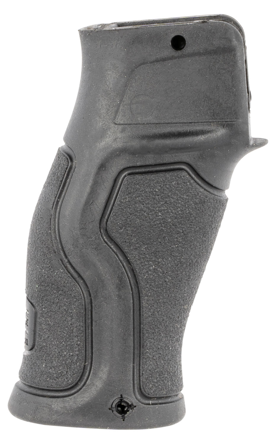 FAB Defense FXGRADUSFBVB Gradus Ergonomic Flat Beavertail Black Polymer w/Rubber Overmold, Fits AR/AK