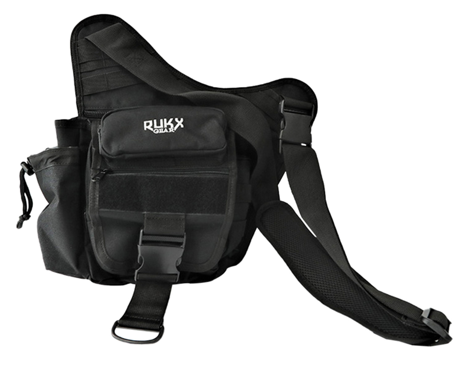Rukx Gear ATICTSBB Sling Bag Black 600D Polyester Single Strap