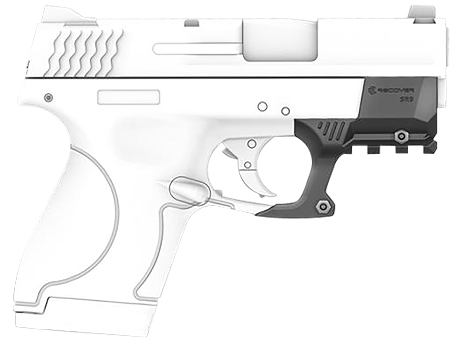 Recover Tactical SHR901 Rail Adapter for Smith and Wesson Shield Black