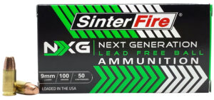 SinterFire Inc SF9100NXG Next Generation (NXG)  9mmLuger 100gr Lead Free Ball 50 Per Box/20 Case