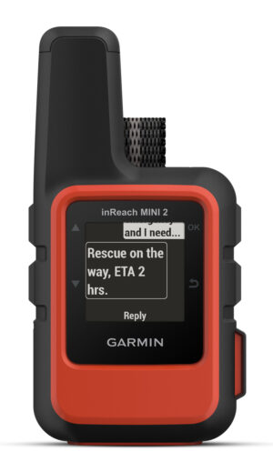 Garmin 0100260200 inReach Mini 2 Satcom Communication/SOS/Maps Black/Red Internal Rechargeable Lithium Battery Bluetooth/ANT+ GPS Yes
